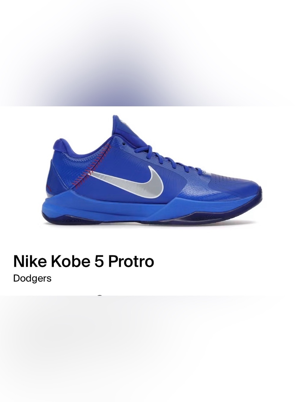Nike Kobe 5 Protro Men's Basketball Shoes - Blue brand new w box stickers laces